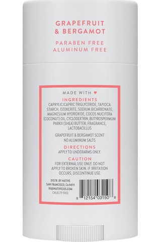 Native Grapefruit & Bergamot Alüminyumsuz Stick Deodorant 75gr