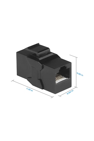 RJ45 Cat6 Keystone Jack Konnektör Dişi Dişi Uzatma Patch- 10 Adet