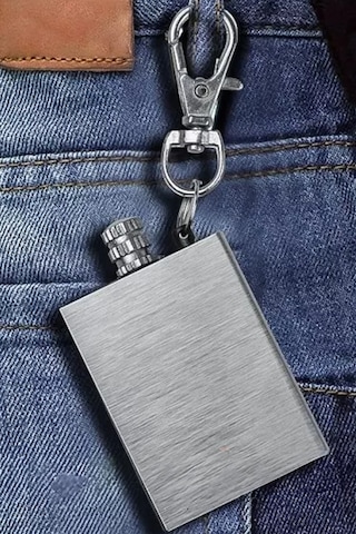 Thentech Metal Kibrit Kamp Sahil İçin Rüzgarda Sönmeyen Tükenmeyen Metal Kibrit Cep Boy Pratik Küçük Kibrit Gri