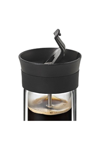 Adhoc Thermo-Glass Çift Camlı French Press 300 Ml Siyah