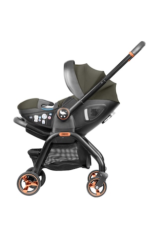 Merkür Bebe Onyx 2'si 1 Arada Oto Koltuğu Bebek Arabası Yeşil