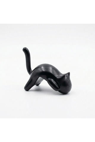 Sunup Sn-29184 Kedi Figürlü Yapışkanlı Köşe Askılık Beyaz