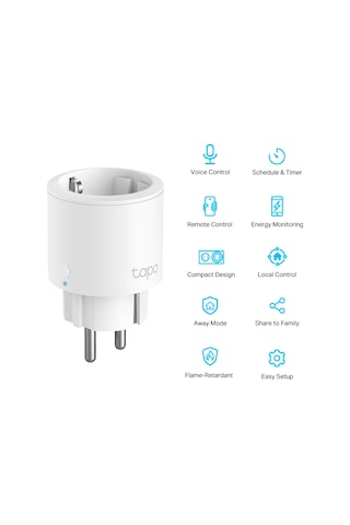 Tapo P115, Mini Akıllı Wi-fi Soketi, Enerji İzleme, 1-pack