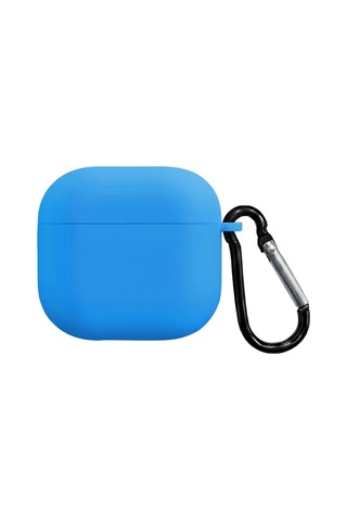Caseonn Apple Airpods Uyumlu 5 Kılıf Askı Aparatlı Lansman Mavi