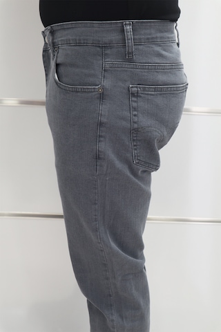 Denim Cartel Dmctekstil Erkek Yüksek Bel Rahat Kesim Boru Paça Jean Pantolon Gri
