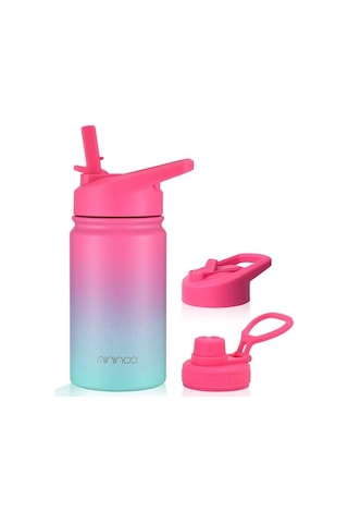 Yalıtımlı Çocuk Su Şişesi 12 Oz Paslanmaz Çelik Su Şişesi Çocuklar Için Saman Kapaklı Kızlar, Erkekler Için Gwkx8b Diğer