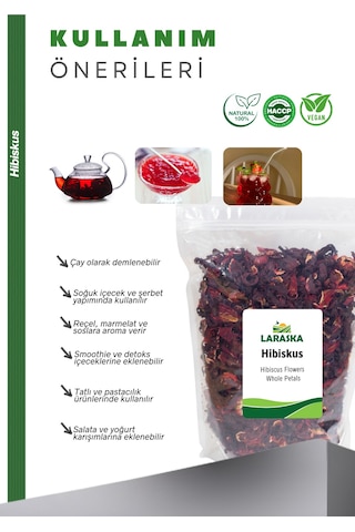 Hibiskus Çayı - Nar Çiçeği - Bamya Çiçeği - Hibiscus Tea Whole 50g