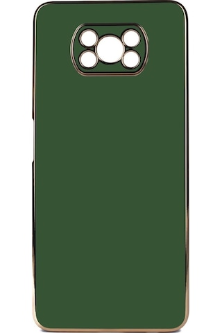 Xiaomi Poco X3 Kılıf Zore Bark Kapak Koyu Yeşil