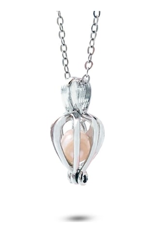 İstiridye İçinde Gerçek İnci Kolye İnci Kolye Pembe