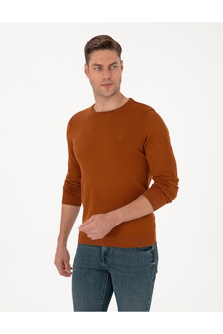 Pierre Cardin Erkek Pas Kazak /triko 50315509-vr040 Açık Turuncu