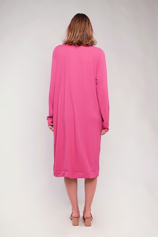 Gabria Ön Düğmeli Seul Uzun Hırka Gül