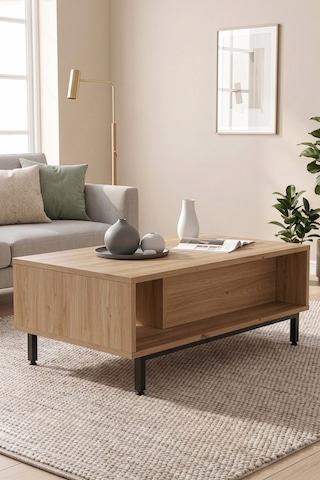 Yurudesign Ocean Orta Sehpa Metal Ayaklı Kapaklı Sepet On2-s
