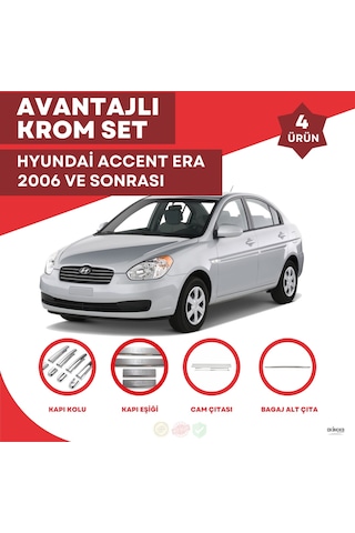 Hyundai Accent Era Avantajlı Krom Set 2006 Ve Sonrası -4ürün- Pas