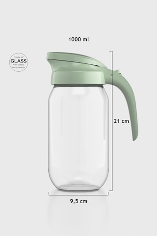 Renga Beluga 1000 Ml Cam Sürahi 111028 Yeşil Renga Beluga 1000 Ml Cam Sürahi 111028 Yeşil