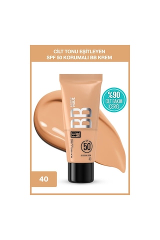 Fit Me Nude Cilt Bakımı Etkili Nemlendirici Spf50 Bb Krem - 40 3600531712792-10783
