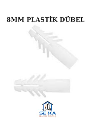8mm Plastik Dübel 1000 Adet
