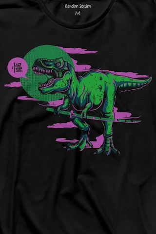 Dinazor Dinosaurs T-rex Streetwear Sokak Urban Uzun Kollu Tişört Baskılı T-shirt 001