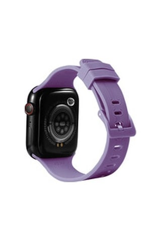 Apple Watch Uyumlu 7 45mm Krd-23 Silikon Kordon - Lila