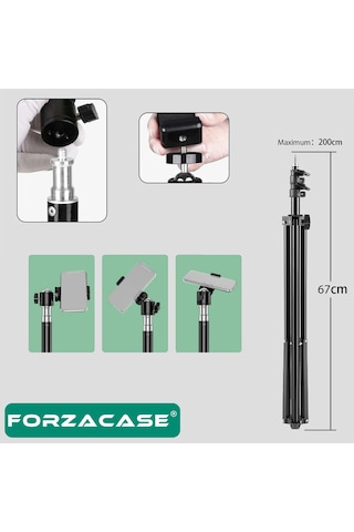 Apple Uyumlu iPhone  Telefonlara  Kumandalı 3 Ayak Tripod 2m Fc576