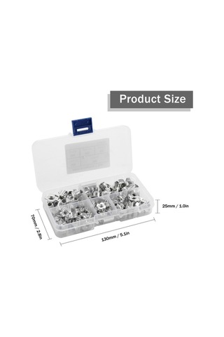 Tongxida 90 Adet Paslanmaz Çelik Vida Seti - 5 Farklı Boyutta Dayanıklı Bağlantı Elemanları