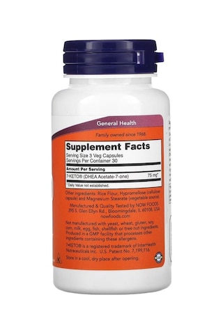 Now 7-keto, 25 Mg, 90 Veg Kapsül