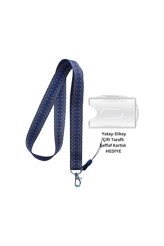 Etnik Desen Kart Askısı Yaka Kartı Telefon Askısı Yatay Dikey Kart Koruyucu