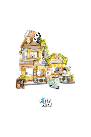Loz Street Mini Serisi Cafe 1077 Parça Oyuncak Yapım Seti Fflz-1382