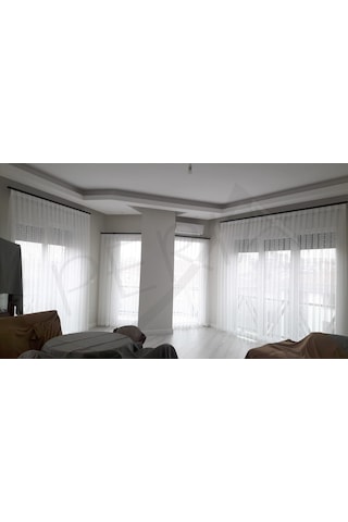 Peria | Dekoratif Perde Ray Korniş ( Standart Ayaklı)