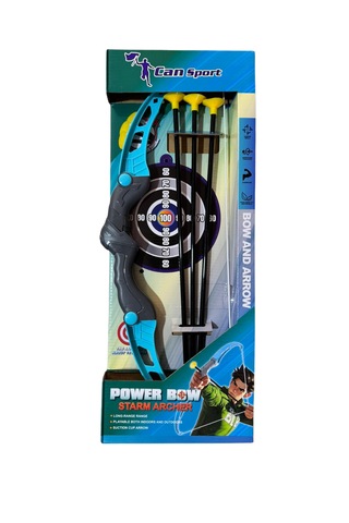 Okçuluk Seti Çocuk Okçuluk Oyunu 3 Ok Ve Hedef Tahtalı Kutulu Mavi