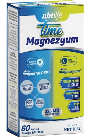 Nbt Life Time Magnezyum 2 x 60 Kapsül