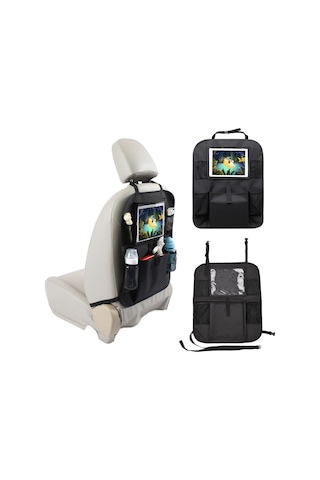 Vkemall Siyah 600d Poliester Araba Koltuk Organizörü - 54.5x46cm - 260g Taşıma Ve Depolama Çözümü