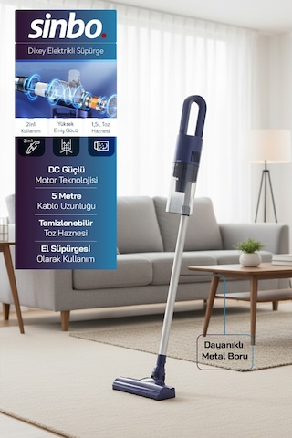 Sinbo SVC-8628 Kablolu Dikey Elektrikli Süpürge