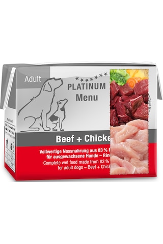 Platinum Sığır Etli Ve Tavuklu Yaş Köpek Maması 90gr