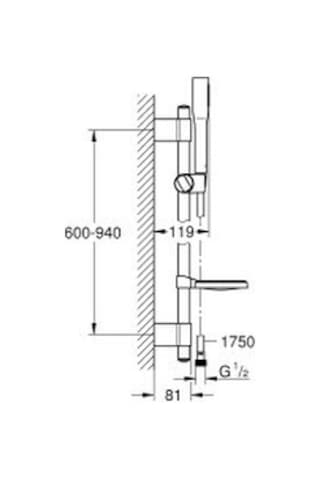 Grohe Euphoria Cosmopolitan Stick Sürgülü Duş Seti - 27368000 Krom