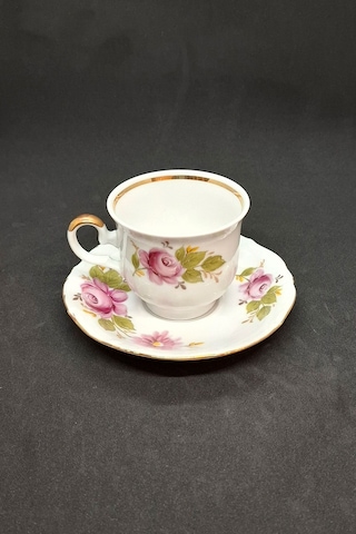 Winterling Kirchenlamitz Vintage Duble Kahve Fincanı 2 Parça 180 Ml Pembe-yeşil