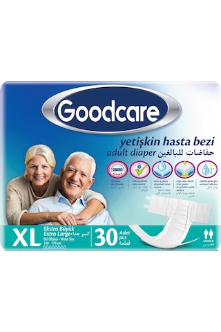 Goodcare Hasta Bezi Yetişkin Bel Bantlı Tekstil Yüzey Xl 120 Adet XL