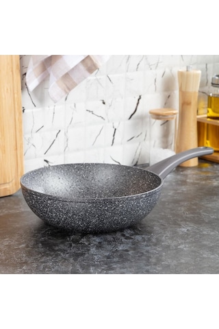 Pietra - 28 Cm Granit Wok Tava