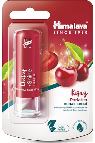 Himalaya Cherry Parlatıcı ve Nemlendirici Dudak Bakım Kremi 4.5 G