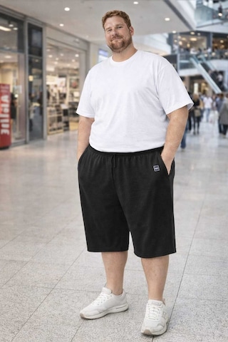 Akt Gayem Butik Çok Büyük Beden Kapri 7xl-10xl Siyah