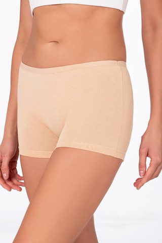 Kompedan Kadın Likralı Süprem Boxer Ten | K0412 Krem
