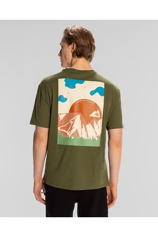Kappa Kunio Erkek T-shirt-haki Haki
