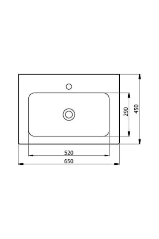 Karen Banyo Star 65 CM Dolap Uyumlu Seramik Lavabo