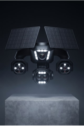 Solar Guardian Pro 5 Lensli 4g Sim Kartlı Solar Panelli Güvenlik Kamerası