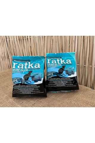 Fare Zehri Ratka Mum Blok 2 Adet 100 Gr Fare Ilacı Fare Ze