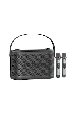 W-kıng H10 Bluetooth Hoparlör, 240w Karaoke Makinesi Boombox, 24 Saate Varan Çalma Süresi, Rec/mikro