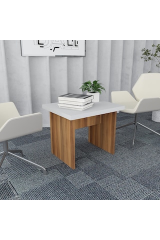 Pasha 4'lü Ofis Takımı  Model 6 Ceviz Beyaz