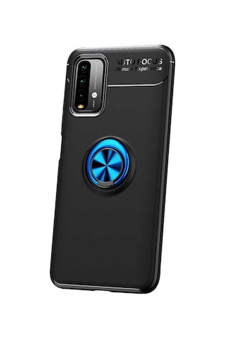 Xiaomi Redmi 9T Kılıf Yüzüklü Magnetli Ravel Case