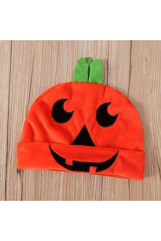 Cadılar Bayramı Balkabağı Cosplay Kostümleri Bebek Erkek Kız Romper + Bere + Çorap 3 Adet Kıyafetler Giysileri 0-24 Ay İçin Çok Renkli