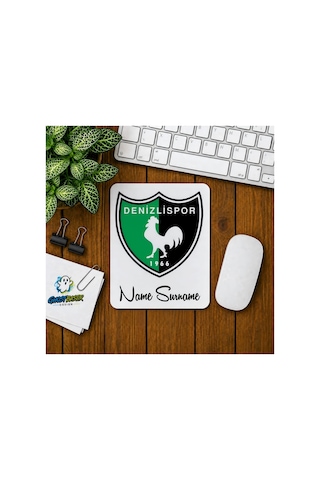 Kişiye Özel Denizlispor Baskılı Oyuncu Mousepad 0150