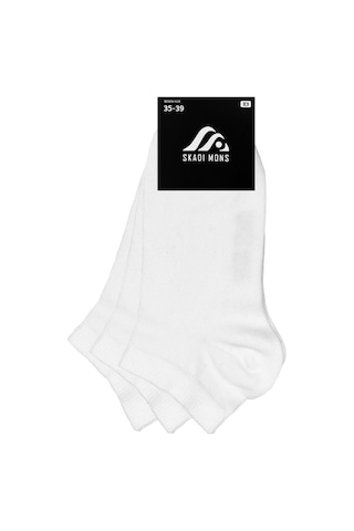 Skadi Mons Bambu Ankle 3 Pack Unisex Beyaz Çorap 1605030723-100 Beyaz
